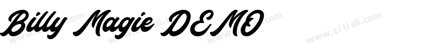 Billy Magie DEMO字体转换